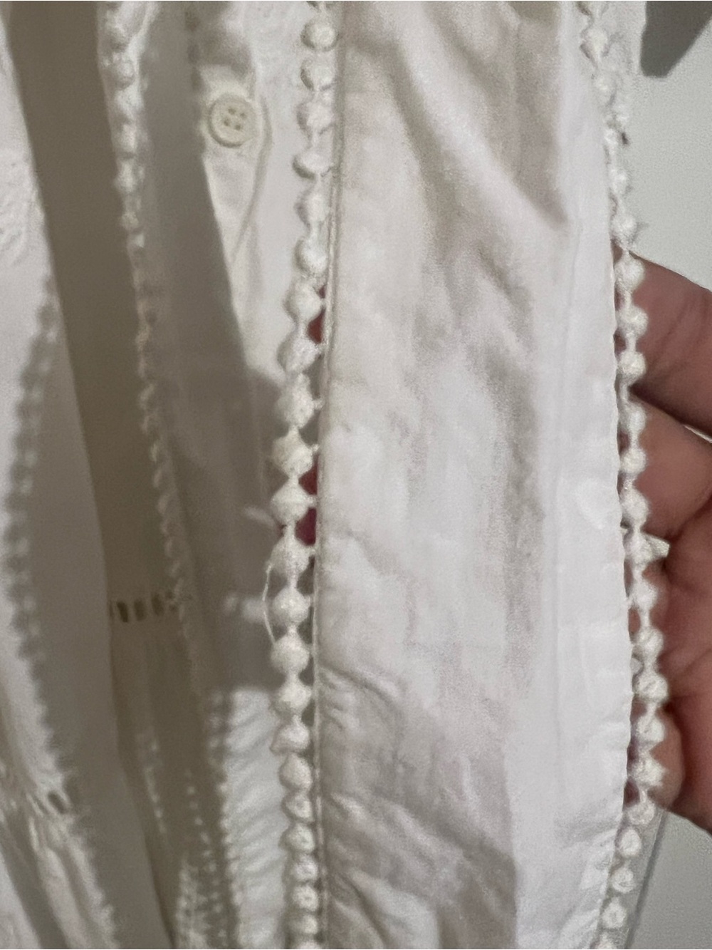 Zara White Embroidered Shirt Dress Belted Midi Size L NWOT - Picture 4 of 5